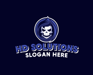 Skeleton Reaper Gaming  logo design