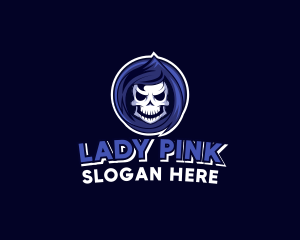 Evil - Skeleton Reaper Gaming logo design