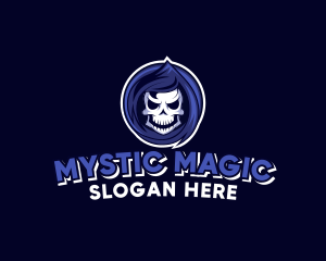 Sorcerer - Skeleton Reaper Gaming logo design