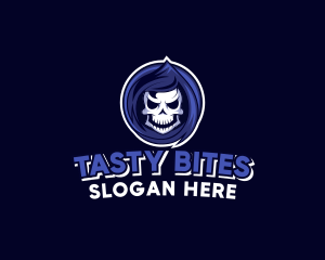 Skull - Skeleton Reaper Gaming logo design