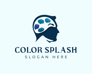 Head Brain Painting logo design