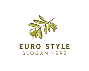 Europe - Olive Tree Branch logo design