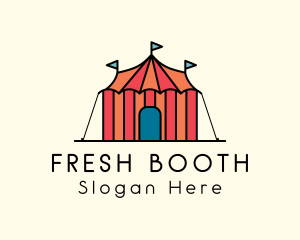 Booth - Circus Show Tent logo design