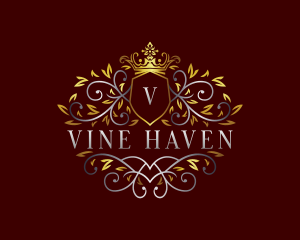 Royal Elegant Vines logo design