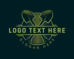 Tool - Shovel Landscaping Garden logo design