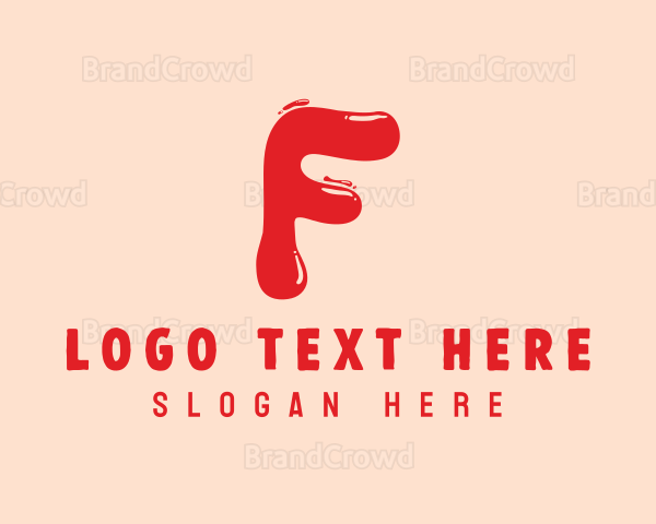 Liquid Soda Letter F Logo