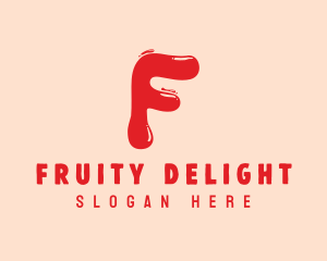 Liquid Soda Letter F logo design