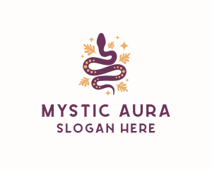 Mystic Snake Animal logo design