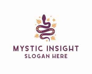 Psychic - Mystic Snake Animal logo design