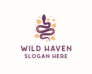 Mystic Snake Animal logo design