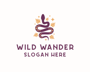 Mystic Snake Animal logo design