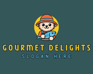 Fisherman Bear Dining logo design