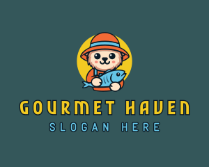 Fisherman Bear Dining logo design