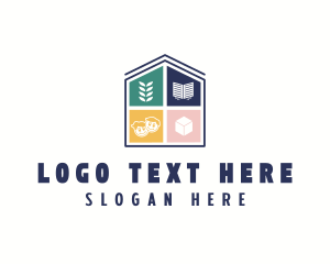 Children Learning Daycare logo design