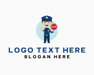 Officer - Police Traffic Enforcer logo design