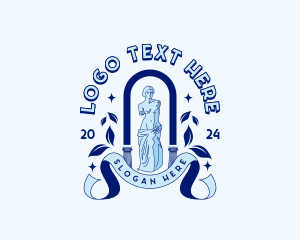 David - Greek Museum Sculpture logo design