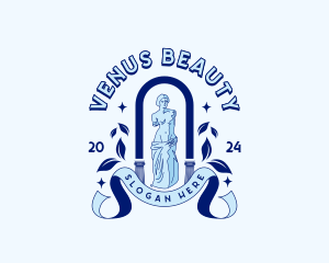 Greek Museum Sculpture logo design