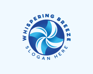 HVAC Wind Cooling logo design