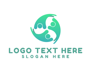 Crowd - Modern Group Crowd Business logo design