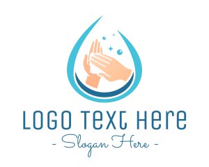 Sars - Clean Hand Wash Drop logo design