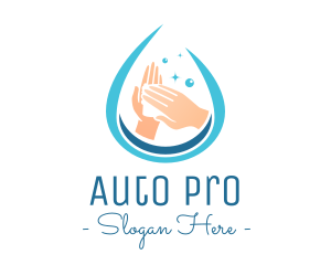 Sars - Clean Hand Wash Drop logo design