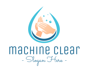 Covid 19 - Clean Hand Wash Drop logo design