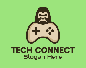 Game Streaming - Gorilla Game Control logo design