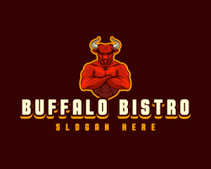 Buffalo - Buffalo Bull Horn logo design
