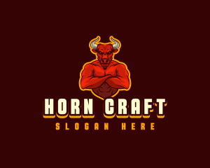 Horn - Buffalo Bull Horn logo design