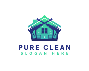 Cleaning Sprayer Sanitation logo design