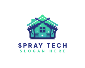 Sprayer - Cleaning Sprayer Sanitation logo design