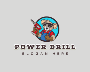 Koala Drill Handyman logo design