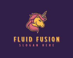 Mythical Unicorn  logo design