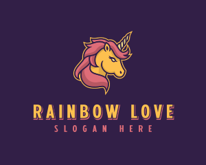 Mythical Unicorn  logo design