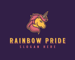 Mythical Unicorn  logo design