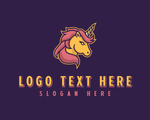 Streaming - Mythical Unicorn logo design