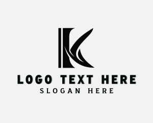 Letter K - Metalwork Industrial Fabrication Letter K logo design