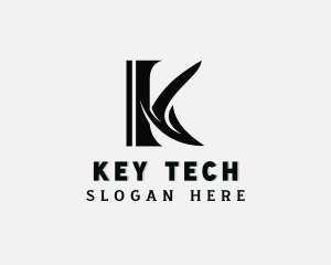 Metalwork Industrial Fabrication Letter K logo design