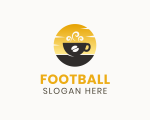 Supplier - Sunrise Hot Coffee Bean logo design
