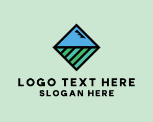 Rock - Square Nature Landscape logo design