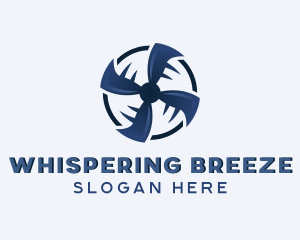 Wind Propeller Ventilation logo design