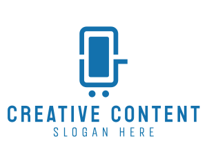 Content - Phone Shopping Cart logo design