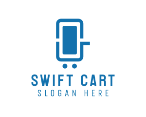 Phone Shopping Cart logo design
