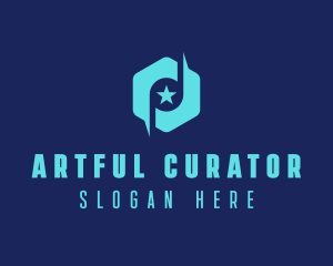 Star Note Hexagon logo design