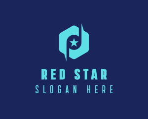 Star Note Hexagon logo design