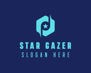 Star Note Hexagon logo design