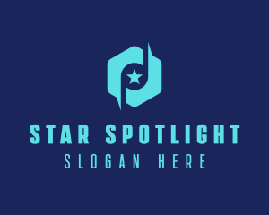 Star Note Hexagon logo design