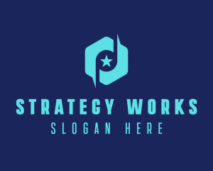 Star Note Hexagon logo design