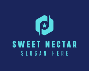 Star Note Hexagon logo design