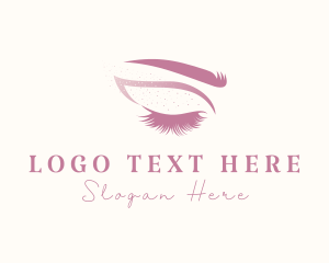 Beauty Vlogger - Eyelash & Eyebrow Salon logo design